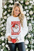 Beige MERRY CHRISTMAS Christmas Claus Graphic Drop Shoulder Sweatshirt